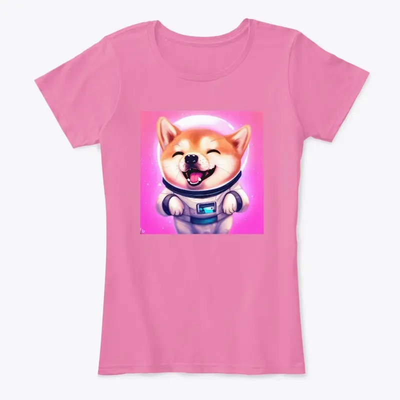 Cute Shiba Inu in Astronaut