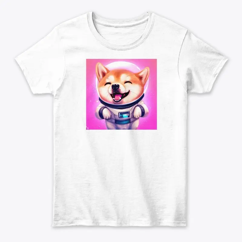 Cute Shiba Inu in Astronaut